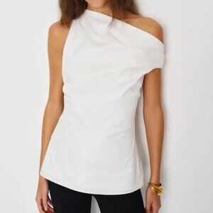 NWT Reformation Dessa Top White Sz 2
